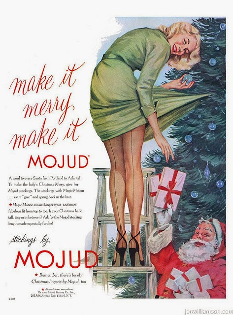 Vintage christmas ads in the 50s